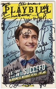 "How to Success in Business Without Really Trying" 2011 Broadway Revival Cast Signed Playbill