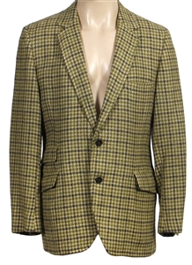 James Brown Owned & Worn Green Wool Herringbone Jacket