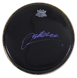 Jeff Beck Signed Remo Ebony Series Drumhead (REAL)