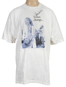 Peter Frampton Signed "Times Change...Legends Live On Signature Les Paul" T-Shirt