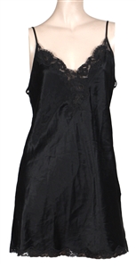 Courtney Love Early Stage Worn Victorias Secret Black Babydoll Slip Dress