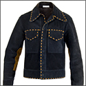Elvis Presley Owned and Worn "Suzy Cream Cheese" Blue Suede Jacket