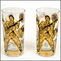 Elvis Presley Drinking Glasses (2)