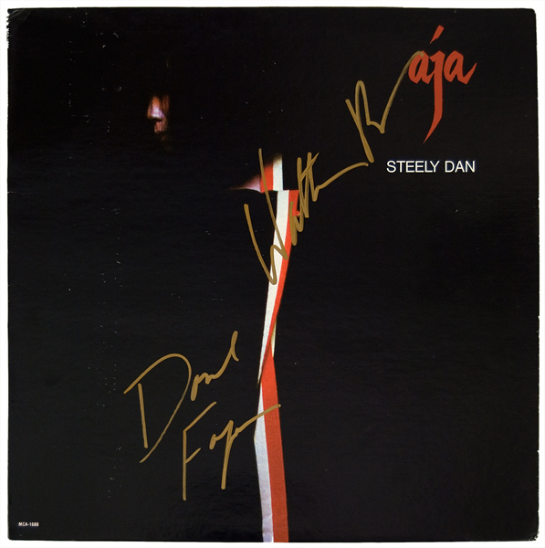 Steely Dans Donald Fagen and Walter Becker Signed "Aja" Album