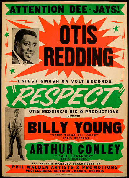 Otis Redding “Respect” Globe Boxing Style Poster