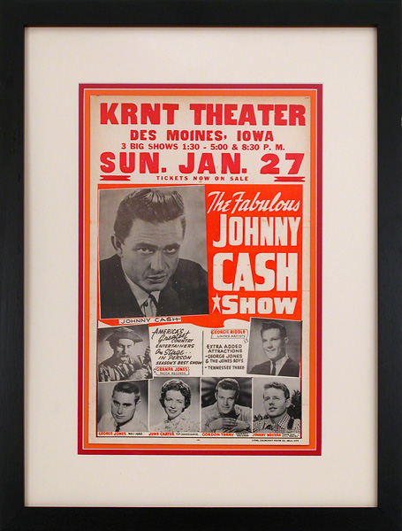 Johnny Cash Roadshow Concert Poster