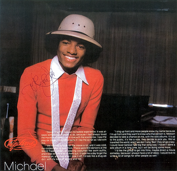 Michael Jackson Signed "Jacksons" Program Page