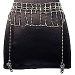 Britney Spears Worn Chain Garter Belt For "On Air With Ryan Seacrest" and "Star" Magazine
