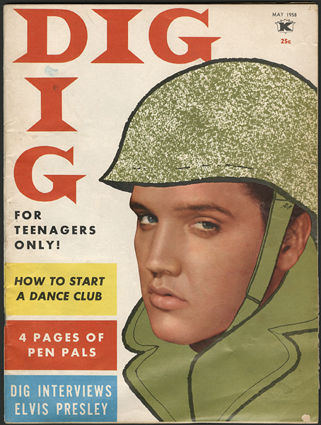 Elvis Presley 1958 "Dig" Magazine