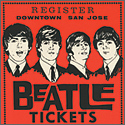 Beatles San Jose "Register To Win" Tickets Display Circa Mid-1960s