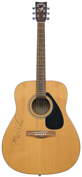 Joni Mitchell Signed Acoustic Guitar