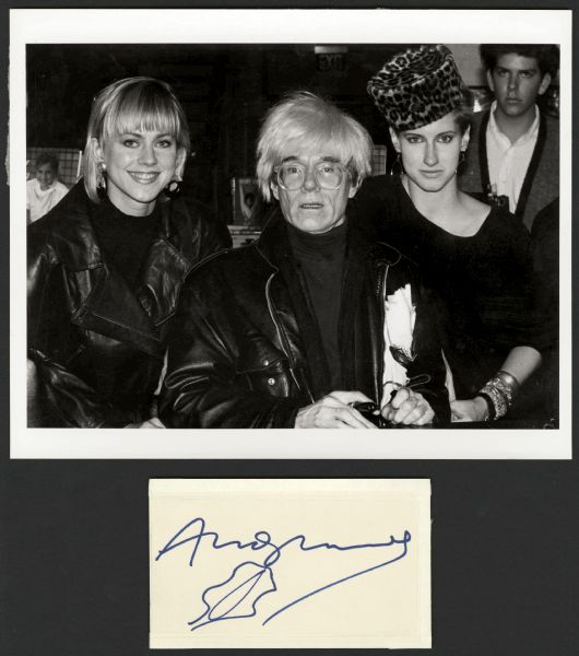 Andy Warhol Signature and Photograph