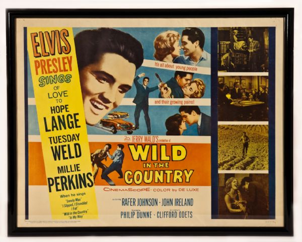 Elvis Presley Original "Wild in The Country" Movie Poster