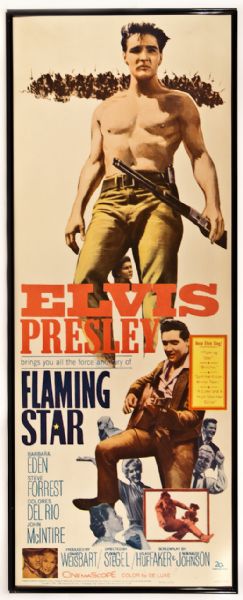 Elvis Presley Original "Flaming Star" Movie Poster