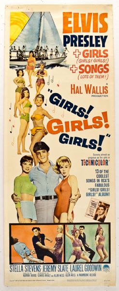 Elvis Presley Original "Girls, Girls! Girls!" Movie Poster