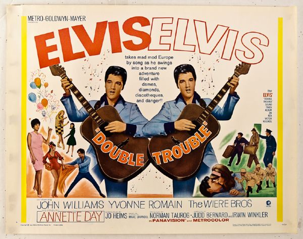 Elvis Presley Original "Double Trouble" Movie Poster