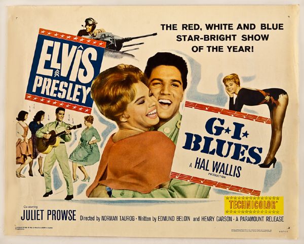 Elvis Presley Original "G.I. Blues" Movie Poster
