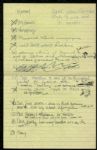 Madonna Handwritten "To-Do" Lists