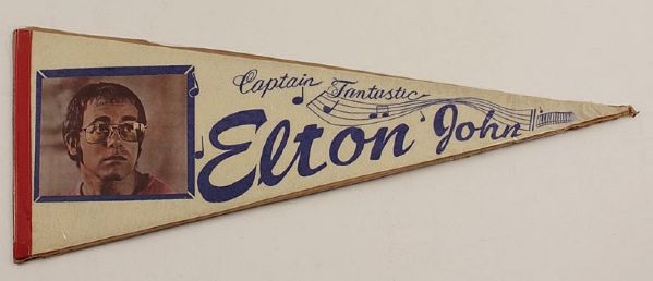 Elton John "Captain Fantastic" Banner