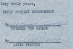 Elvis Presley 1956 Signed Original Contract
