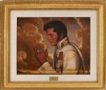 "Elvis Praying" Painting by Ralph Wolfe Cowan
