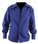 Elvis Presley Owned and Worn IC Costume Blue Shirt 