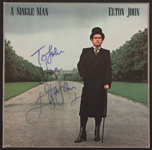 Elton John Signed and Inscribed "A Single Man" Album