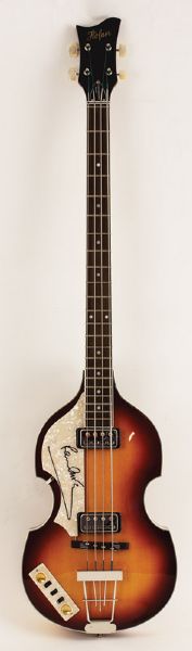 Paul McCartney Signed Hofner Electric Bass Guitar 