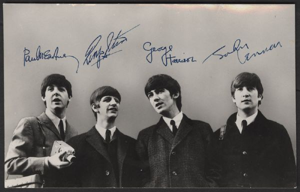Beatles Original 1964 U.S. Tour Promotional Card