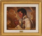 "Praying Elvis" Oil Painting by Ralph Wolfe Cowan