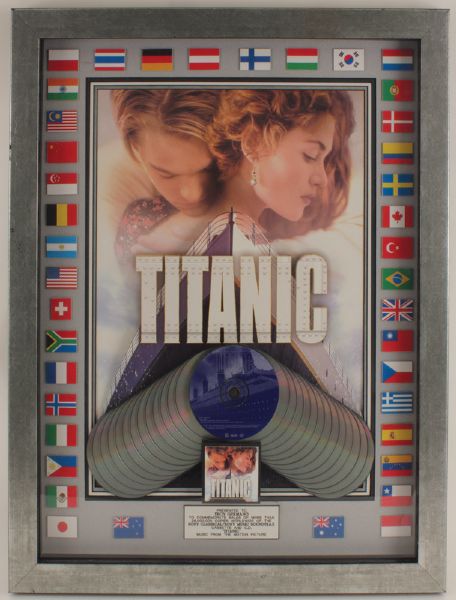 Titanic Soundtrack Multi-Platinum CD Award