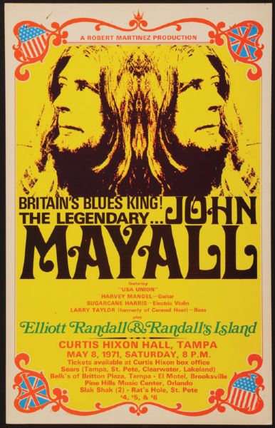 John Mayall Original Concert Poster