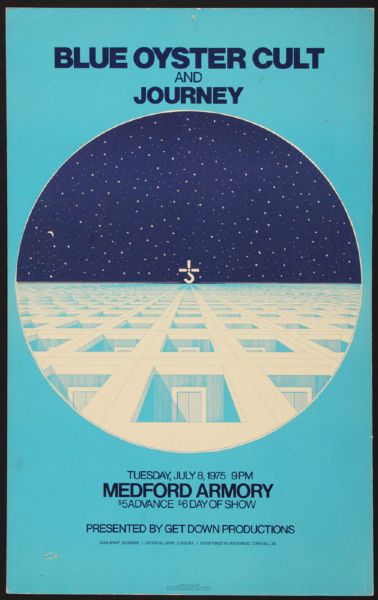 Blue Oyster Cult and Journey Original Concert Poster