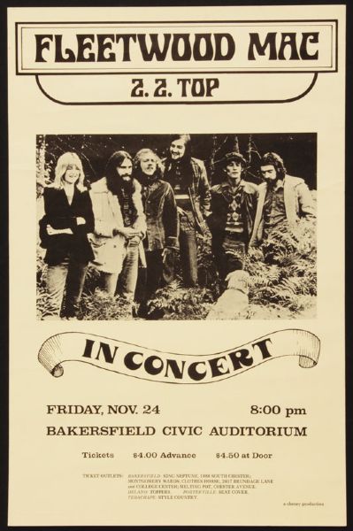 Fleetwood Mac Original Concert Poster
