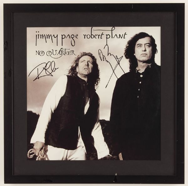 Jimmy Page & Robert Plant Signed "No Quarter" Album 