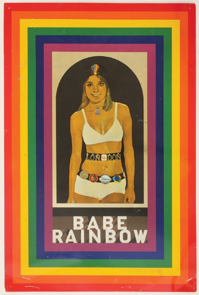 Peter Blake "Babe Rainbow" Silkscreen on Aluminum Original Artwork