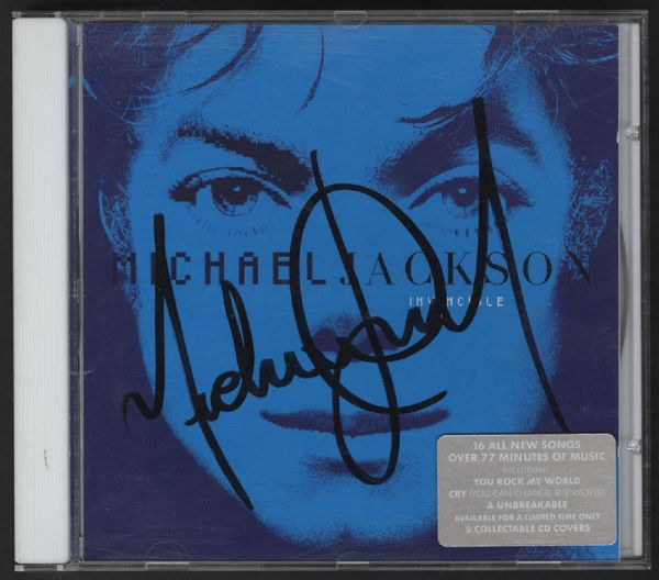 Michael Jackson Signed "Invincible" CD