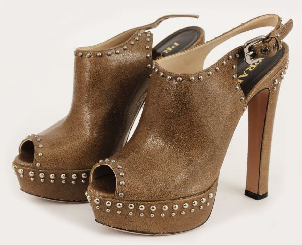Sarah Jessica Parker Owned, Worn, and Signed Prada Platform Sandals