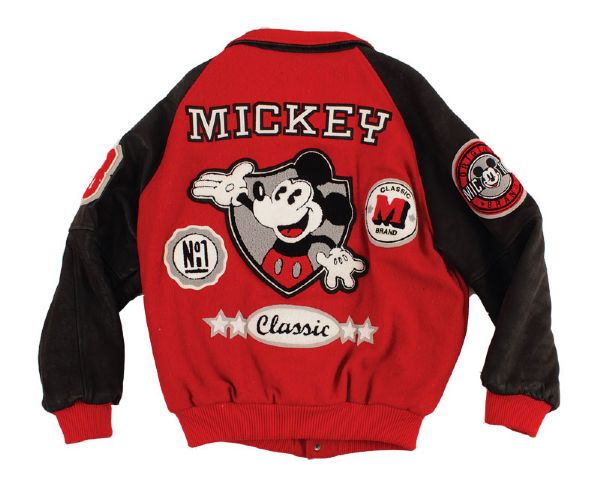 Michael Jackson Owned and Worn, Signed and Inscribed "Mickey Mouse" Varsity Style Jacket