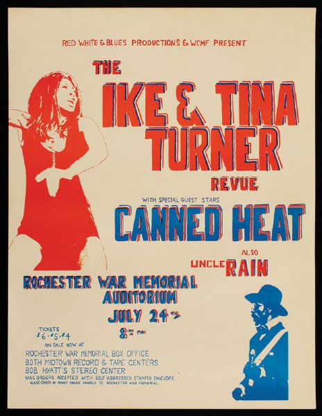 Ike & Tina Turner Original Concert Poster