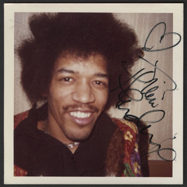 Jimi Hendrix Signed Original Polaroid Photograph