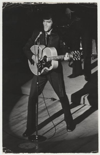 Elvis Presley Original Stamped Photograph