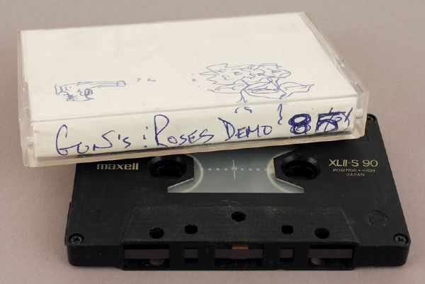 Guns N Roses  Slash Personal 1985 Original Demo Tape With His Hand Drawings