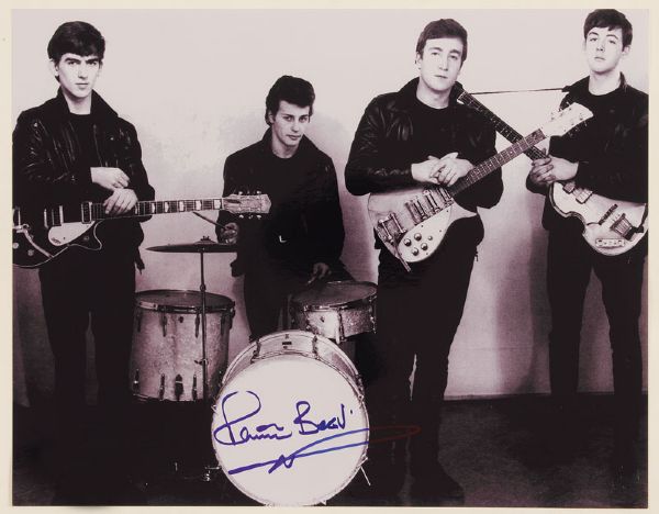 The Beatles Pete Best Signed Photograph