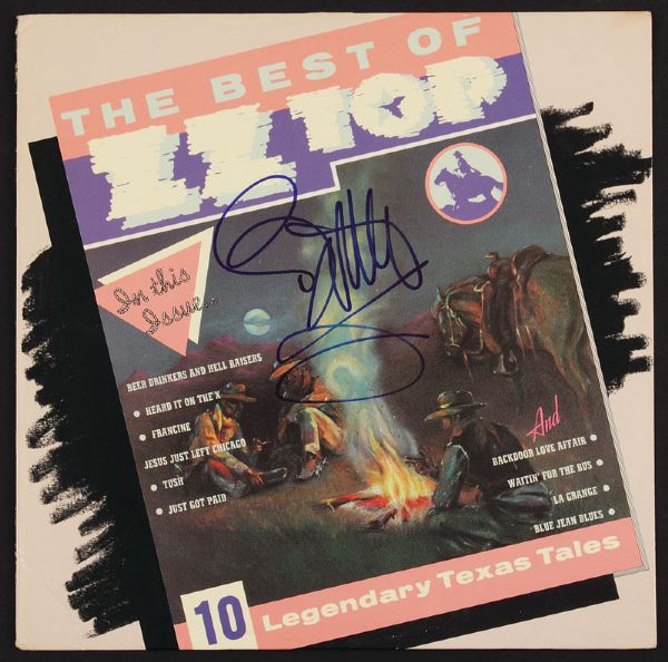 ZZ Top Billy Gibbons Signed "Best of" Album