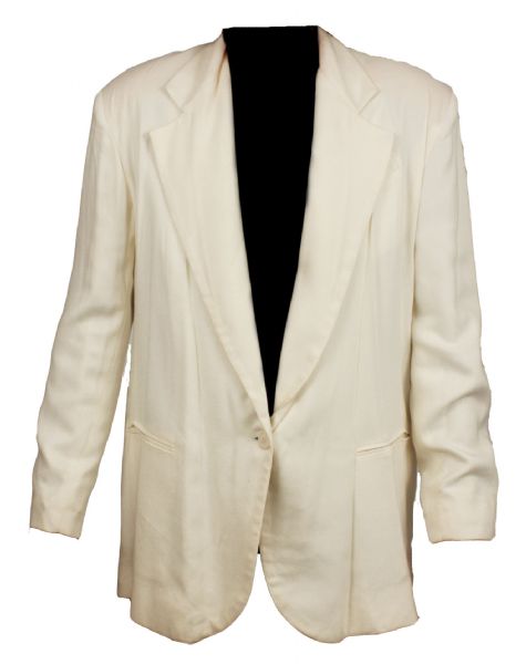 Michael Jackson Worn Custom Made Andre Van Pier White Jacket
