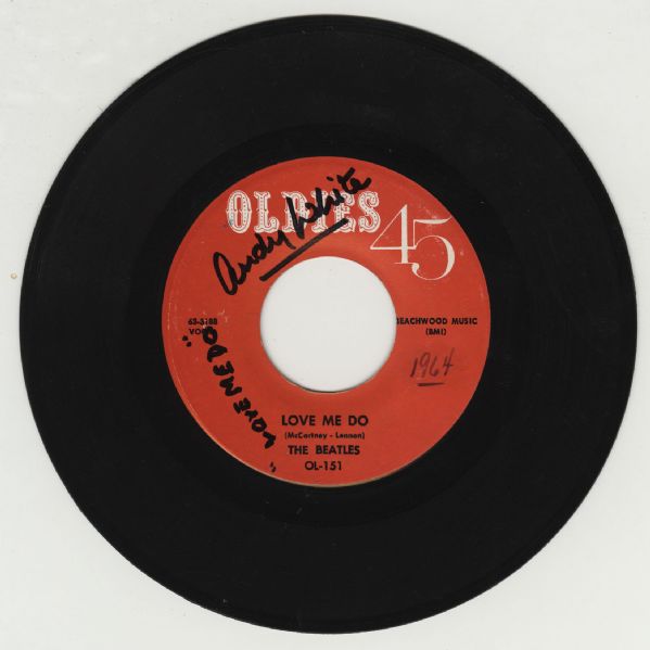 Andy White Signed Beatles "Love Me Do" 45 Record