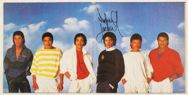 Michael Jackson Signed Jackson Five "Victory" Album
