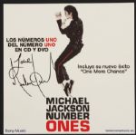 Michael Jackson Signed "Number Ones" Album Insert