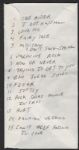 Elvis Presley Handwritten 1970s Las Vegas Concert Set List